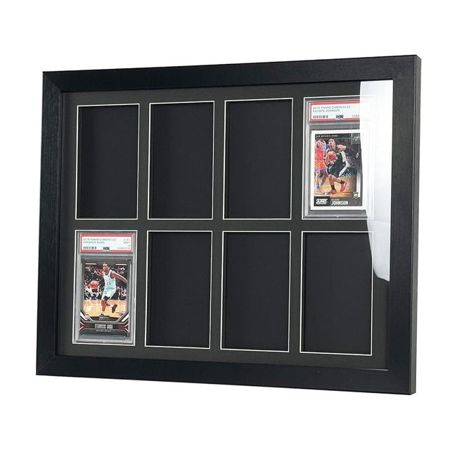Graded Card Display Frame–Compatible with PSA, CGC, and TAG Slabs–Wall-Mount Trading Card Display Case for Sports Cards, Pokémon, and MTG