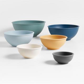 Aubin Bamboo Fiber Colorful Bowls, Set of 6