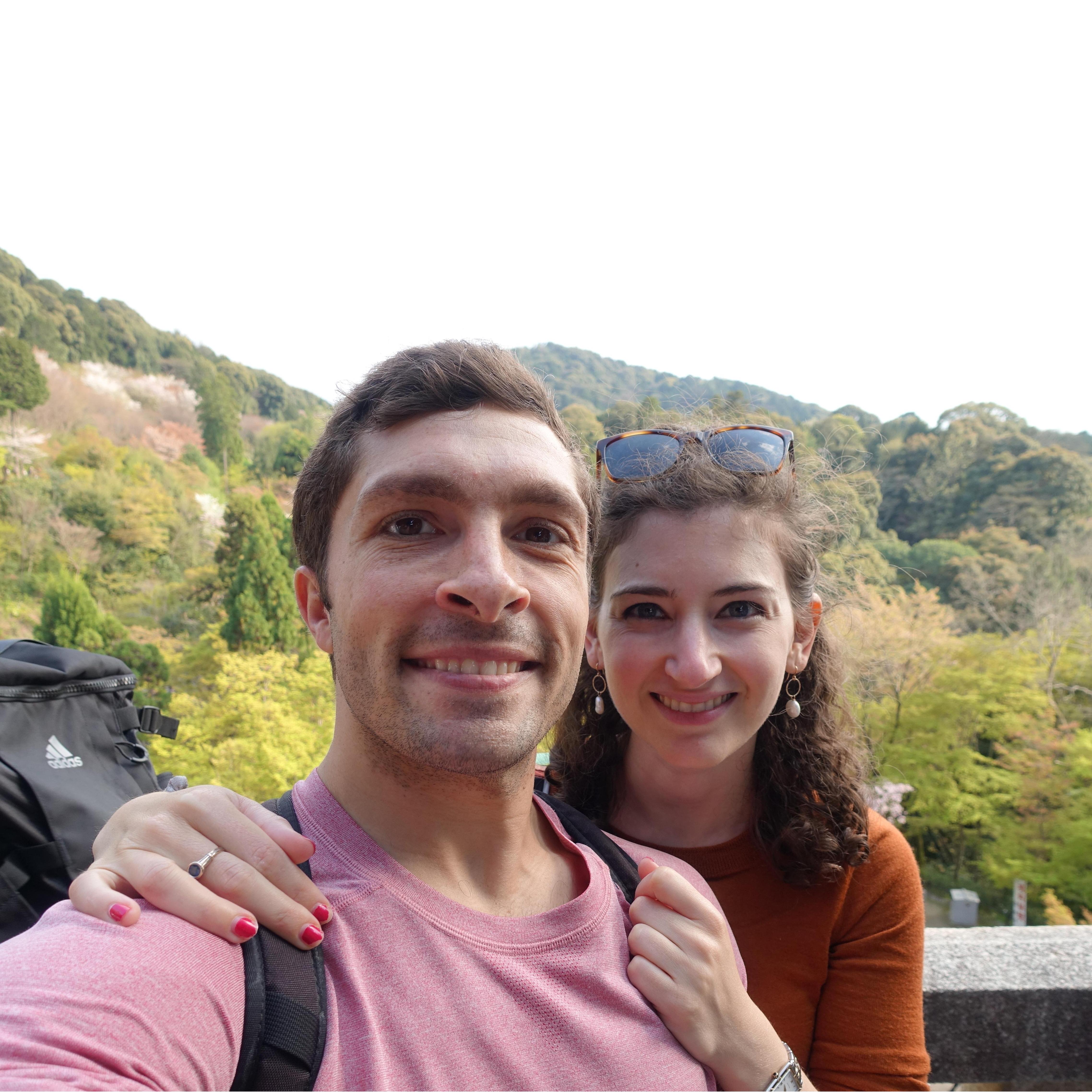 Checking out "Sakura" in Japan
