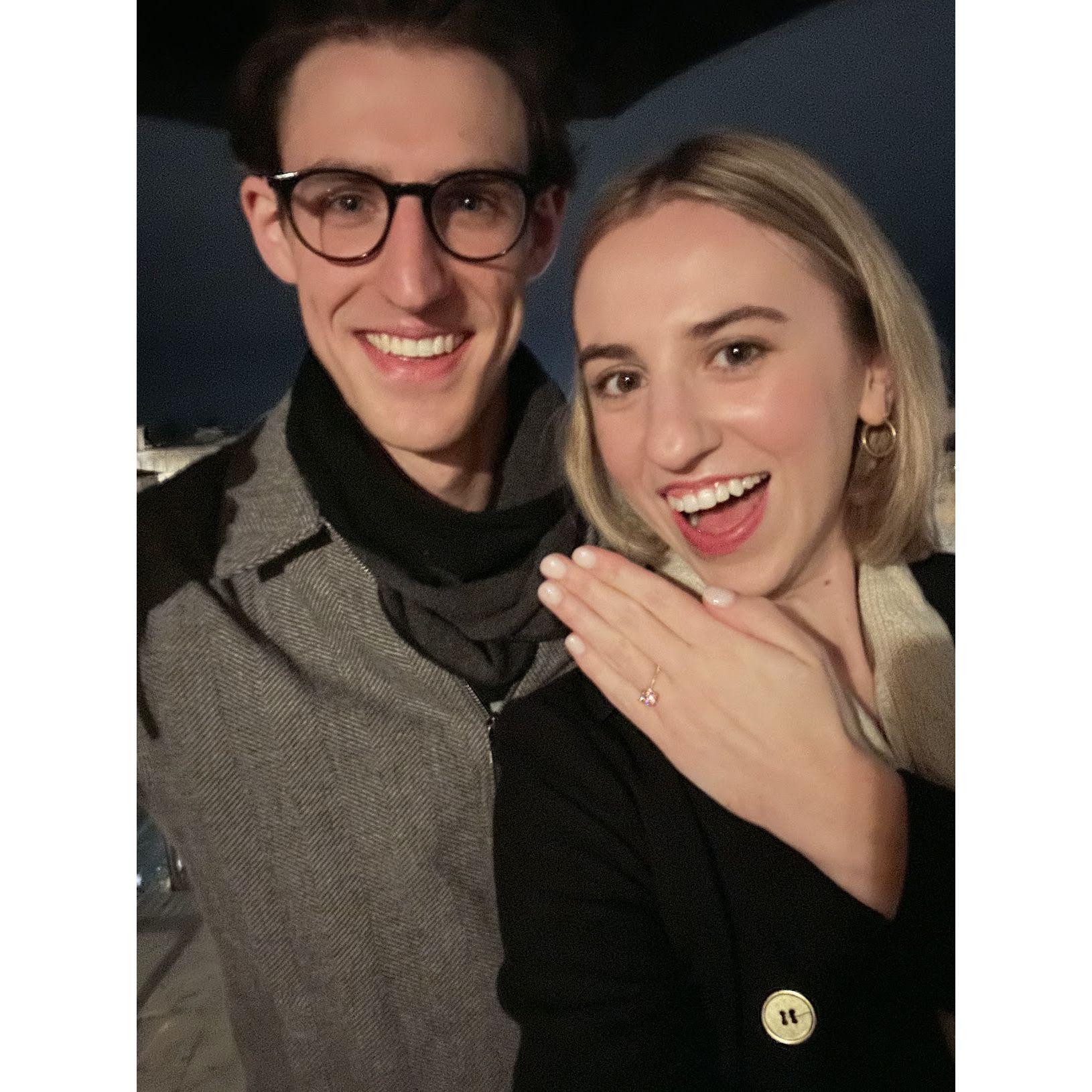 Right after we got engaged in Florence!