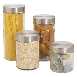 4-Piece Glass Canister Set