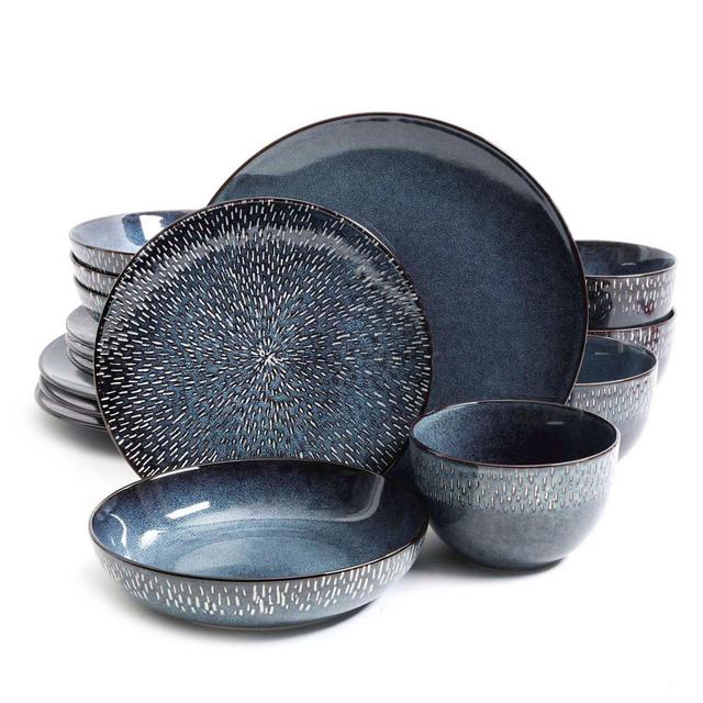 Gibson Elite® Matisse 16-Piece Dinnerware Set in Cobalt
