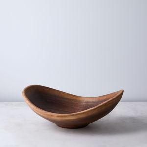 Andrew Pearce Live Edge Black Walnut Wood Bowl, 13-inch