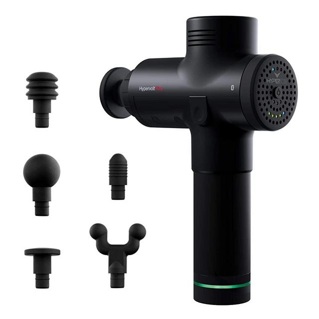 Hypervolt Bluetooth, Featuring Quiet Glide Technology - Handheld Percussion Massage Gun | 3 Speeds, 5 Interchangeable Heads | Helps Relieve Sore Muscles and Stiffness (Hypervolt PRO w/ Bluetooth)