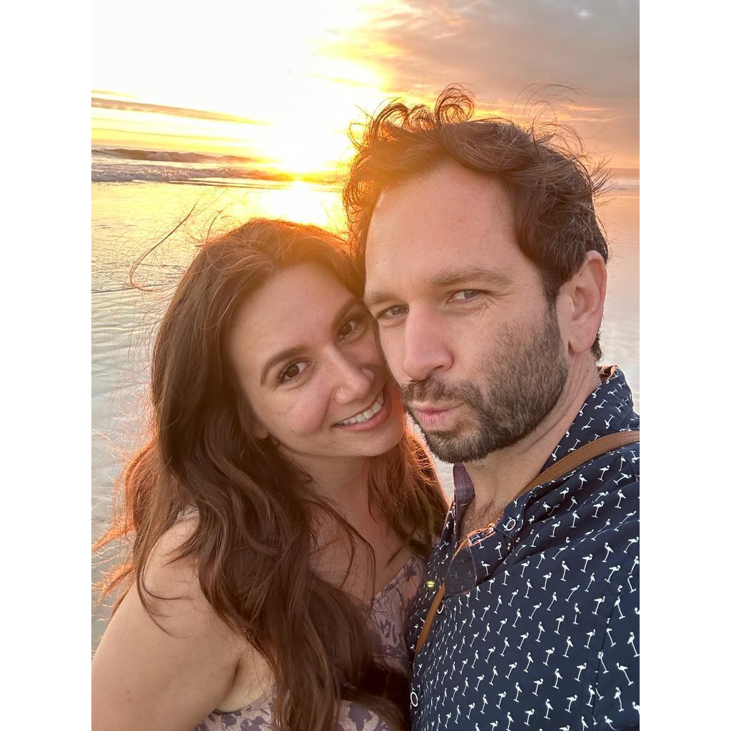 Silly times watching the sunset together.