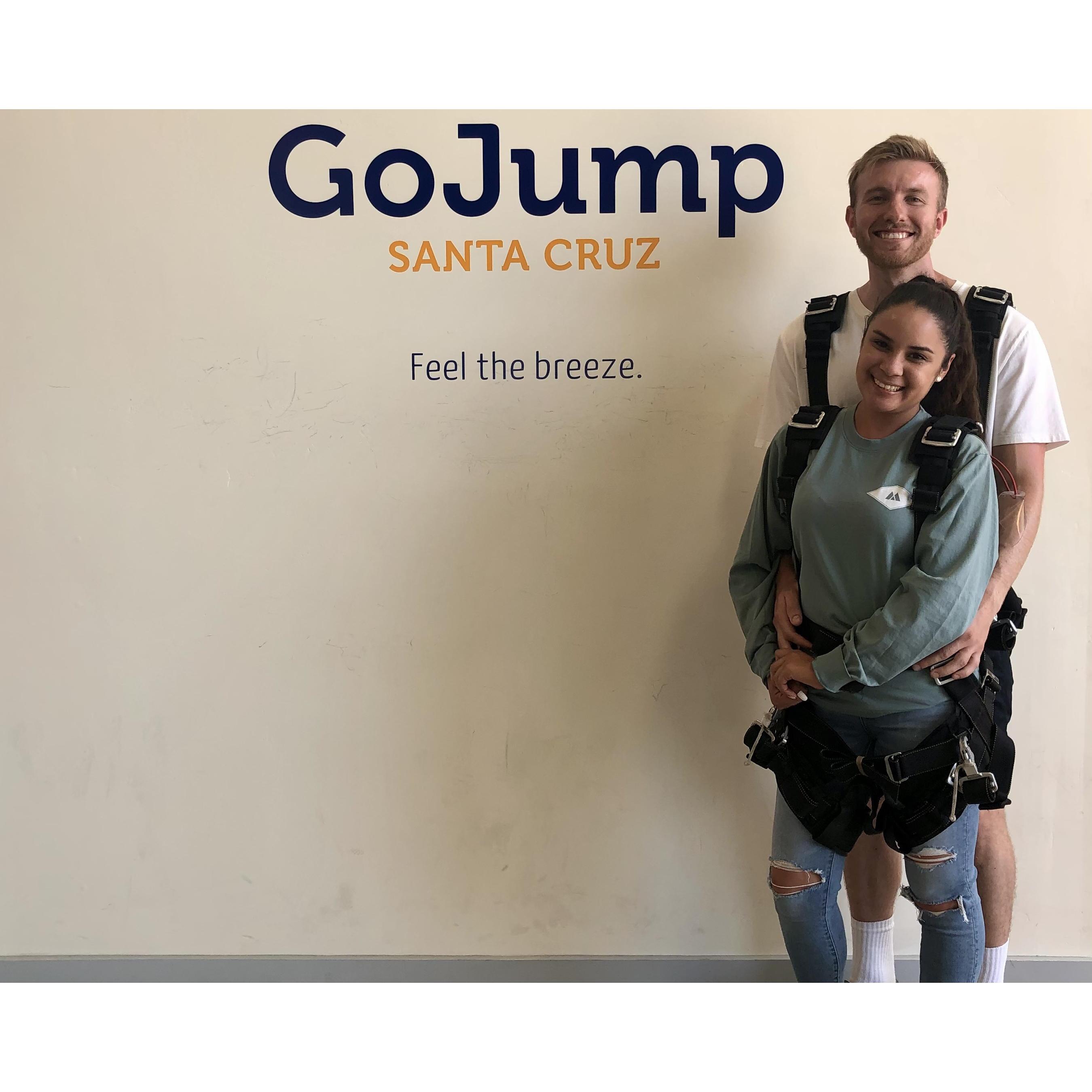 Skydiving for 1 Year Anniversary