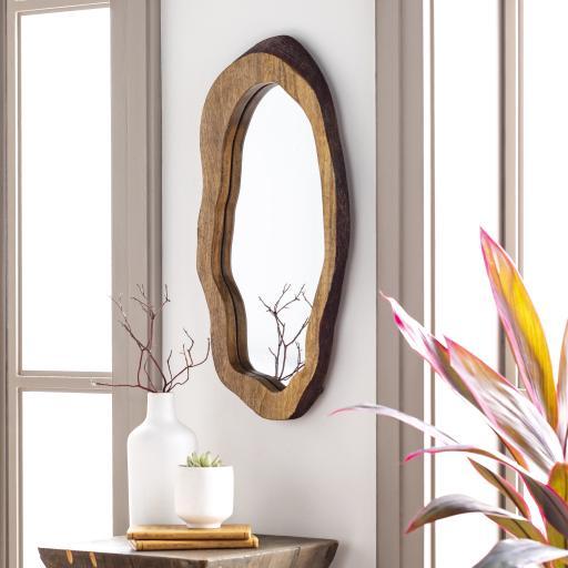 Wavy Wood Mirror