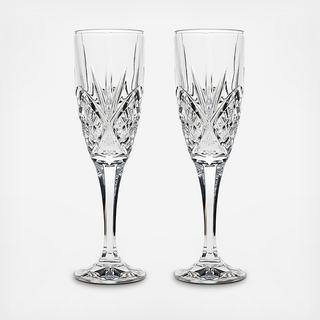 Dublin Fluted Champagne Glass, Set of 2