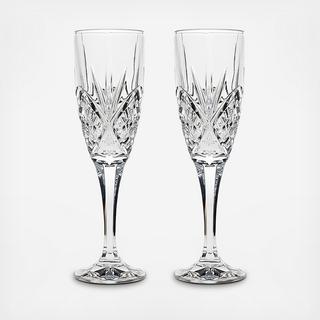 Dublin Fluted Champagne Glass, Set of 2