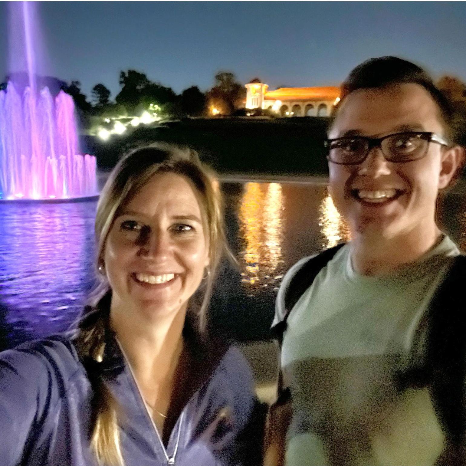 We love riding our bikes to Forest Park on summer nights.