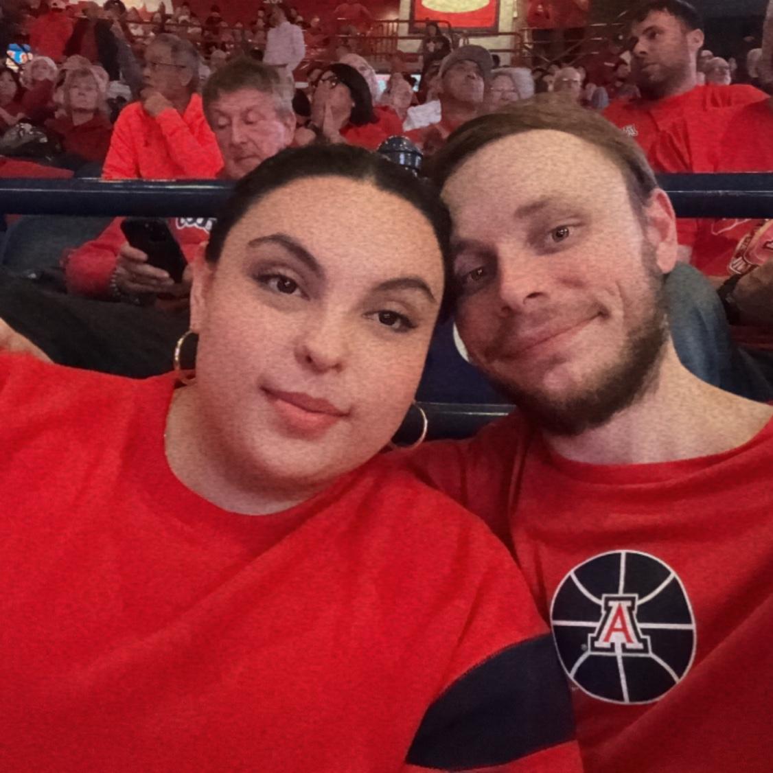 U of a basketball game, Thanks Paula!!!