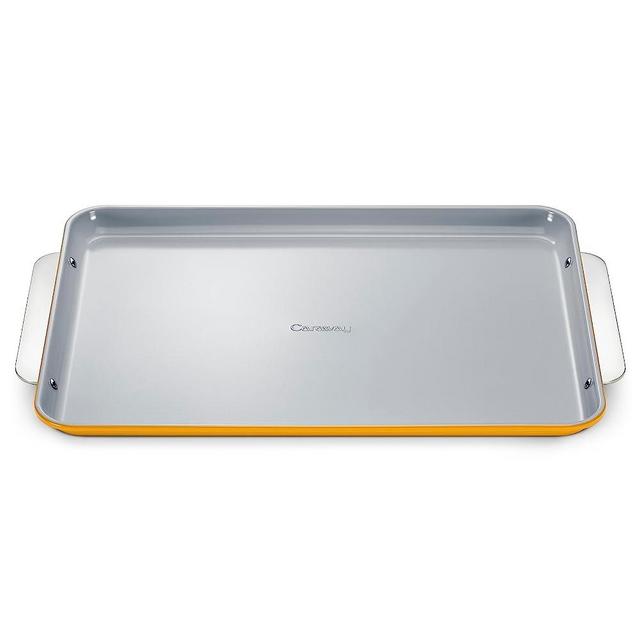 Caraway Non-Stick Ceramic Baking Sheet - Naturally Slick Ceramic Coating - Non-Toxic, PTFE & PFOA Free - Perfect for Baking, Roasting, and More - Large - Marigold
