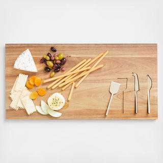 Octavia Large Serving Board With Cheese Knives