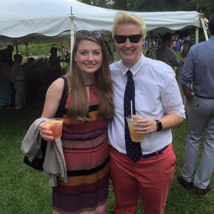 Here we are at a family member's wedding. We wish we looked this good all the time!