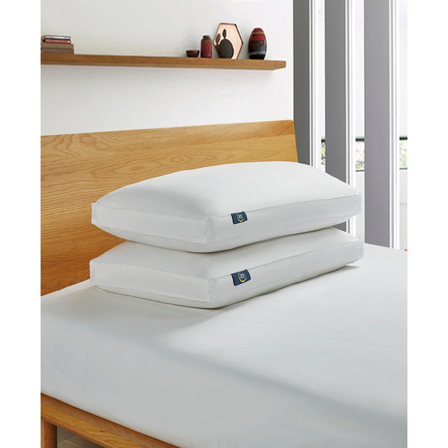 Serta White Goose Feather And Down Fiber Bed Pillow-Side Sleeper - 2 Pack, King