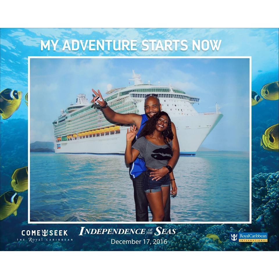 Turning up for our cruise