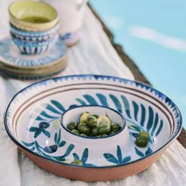 The Mediterranean Chip & Dip Serving Bowl