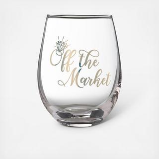 Off the Market  Stemless Wine Glass