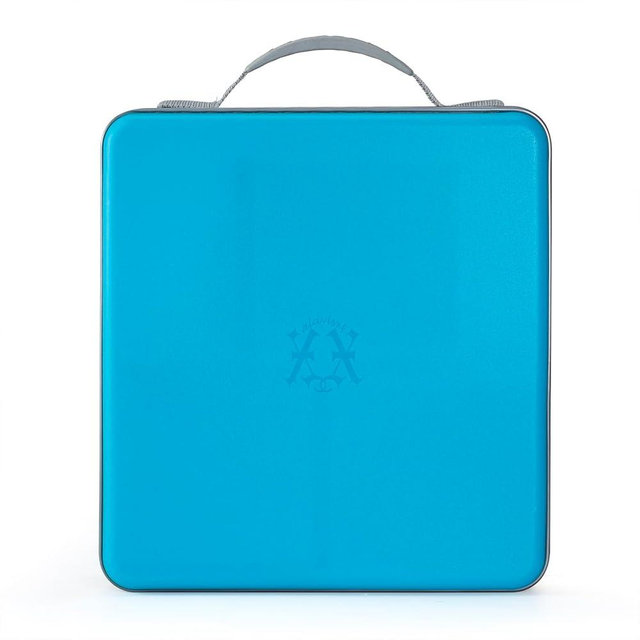 alavisxf xx CD Case, 224 Capacity Hard Plastic CD DVD Case Holder, Portable Large Capacity Disc Storage Organizer Holder for Car, Home, Travel (Sky Blue, 224 Capacity)