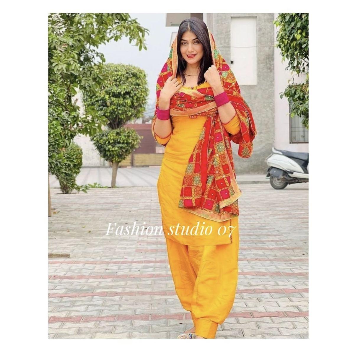 Haldi example Attire women