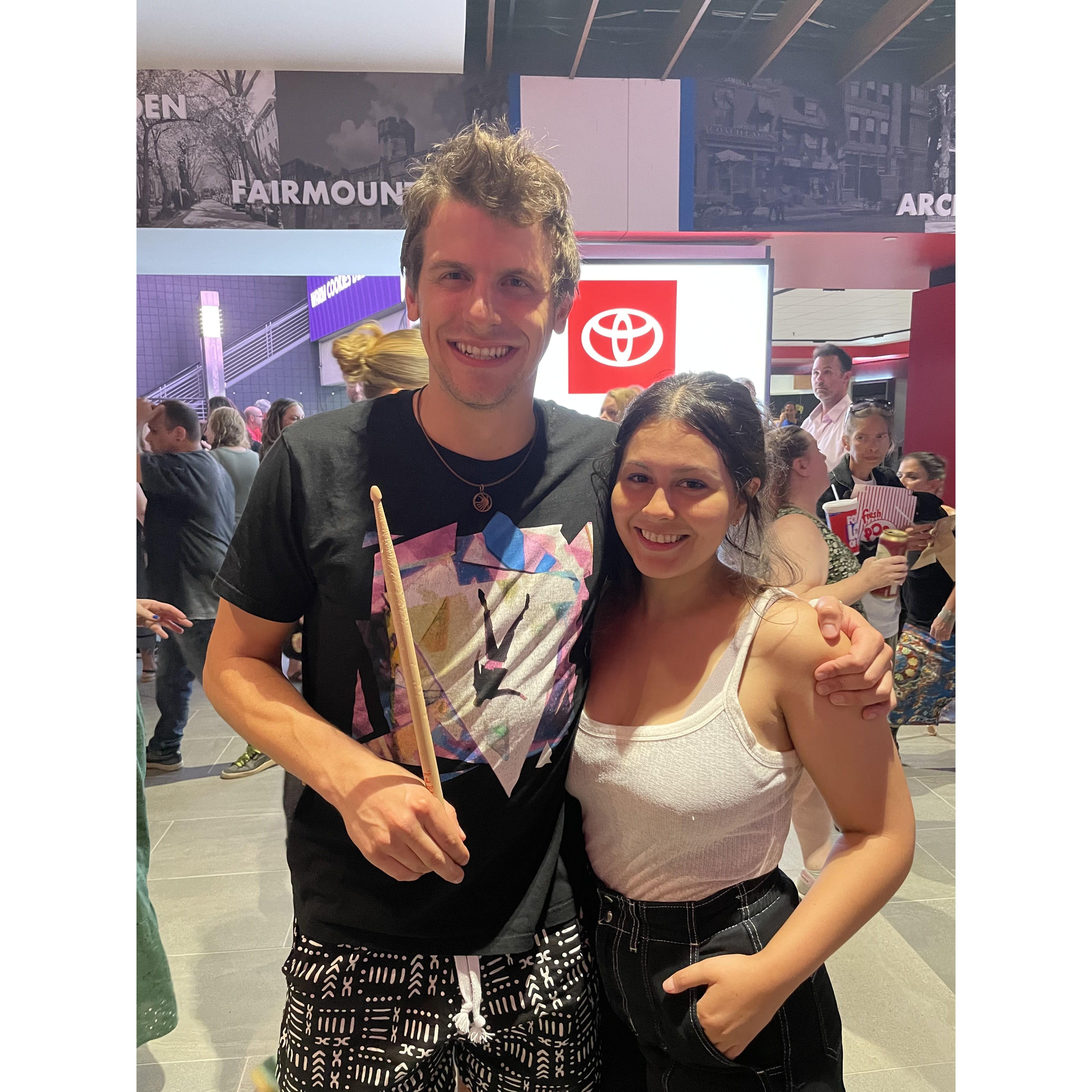 Kyle's Best Day with his Bastille Drumstick!