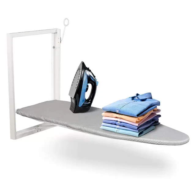 Ivation Foldable Ironing Board Compact Wall-Mount with Removable Cover