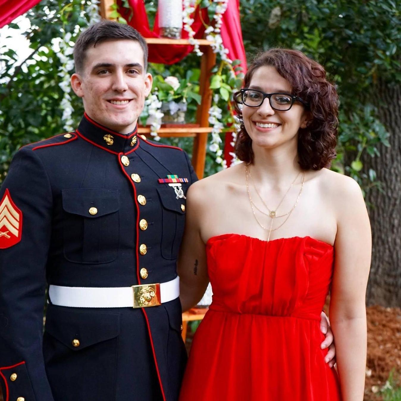 At Jeff's wedding (June 2018)