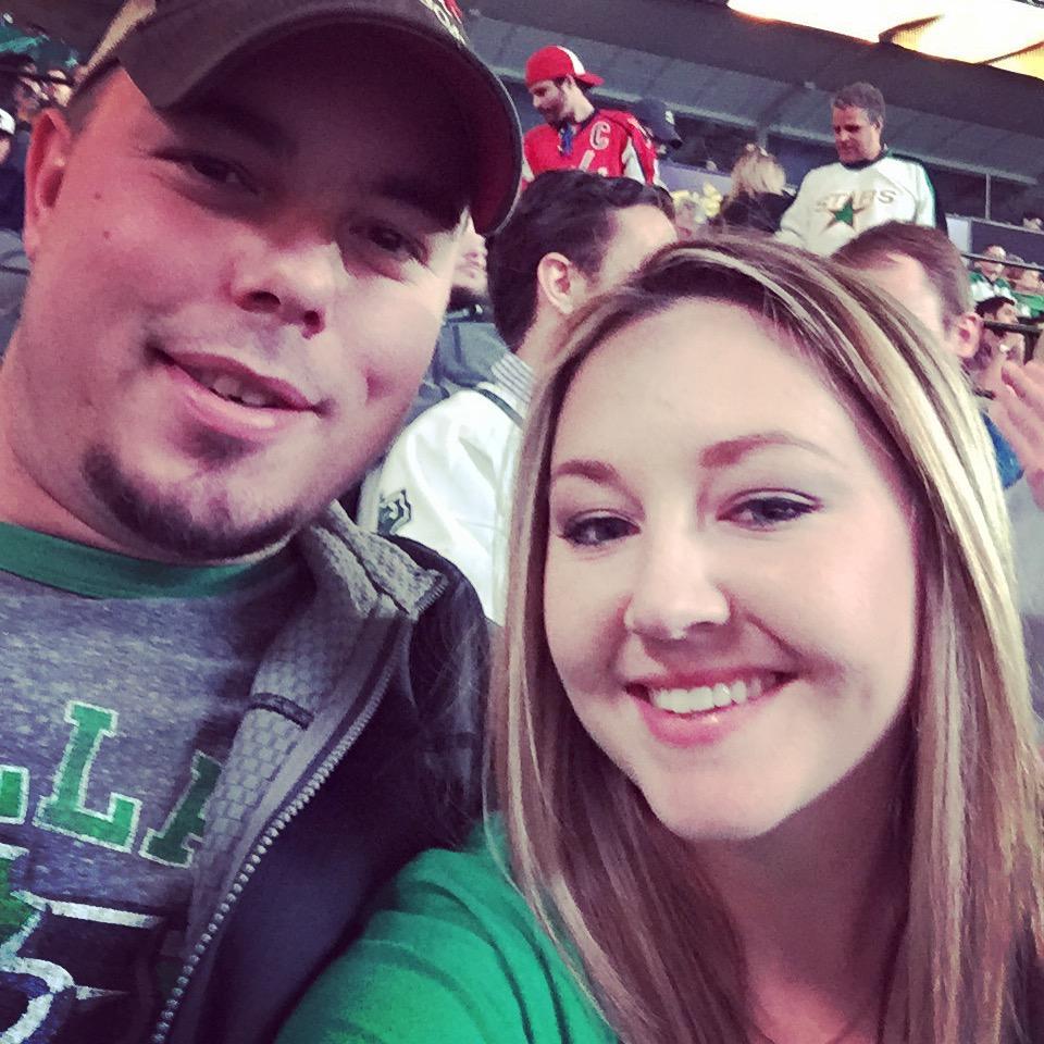 First Valentine's! Dinner at Del Frisco's and Dallas Stars game.