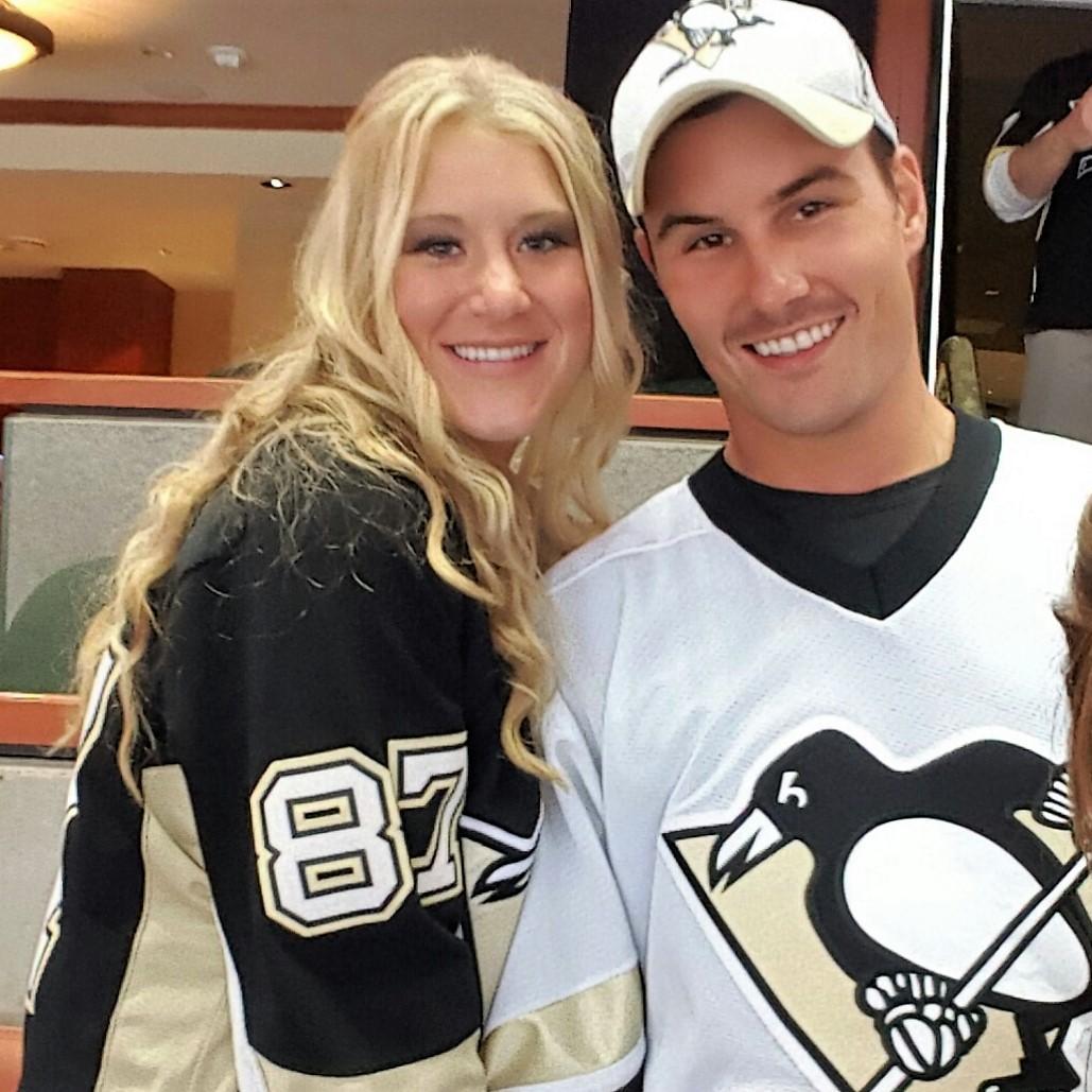 Watching the Penguins win against the Ducks in Anaheim!