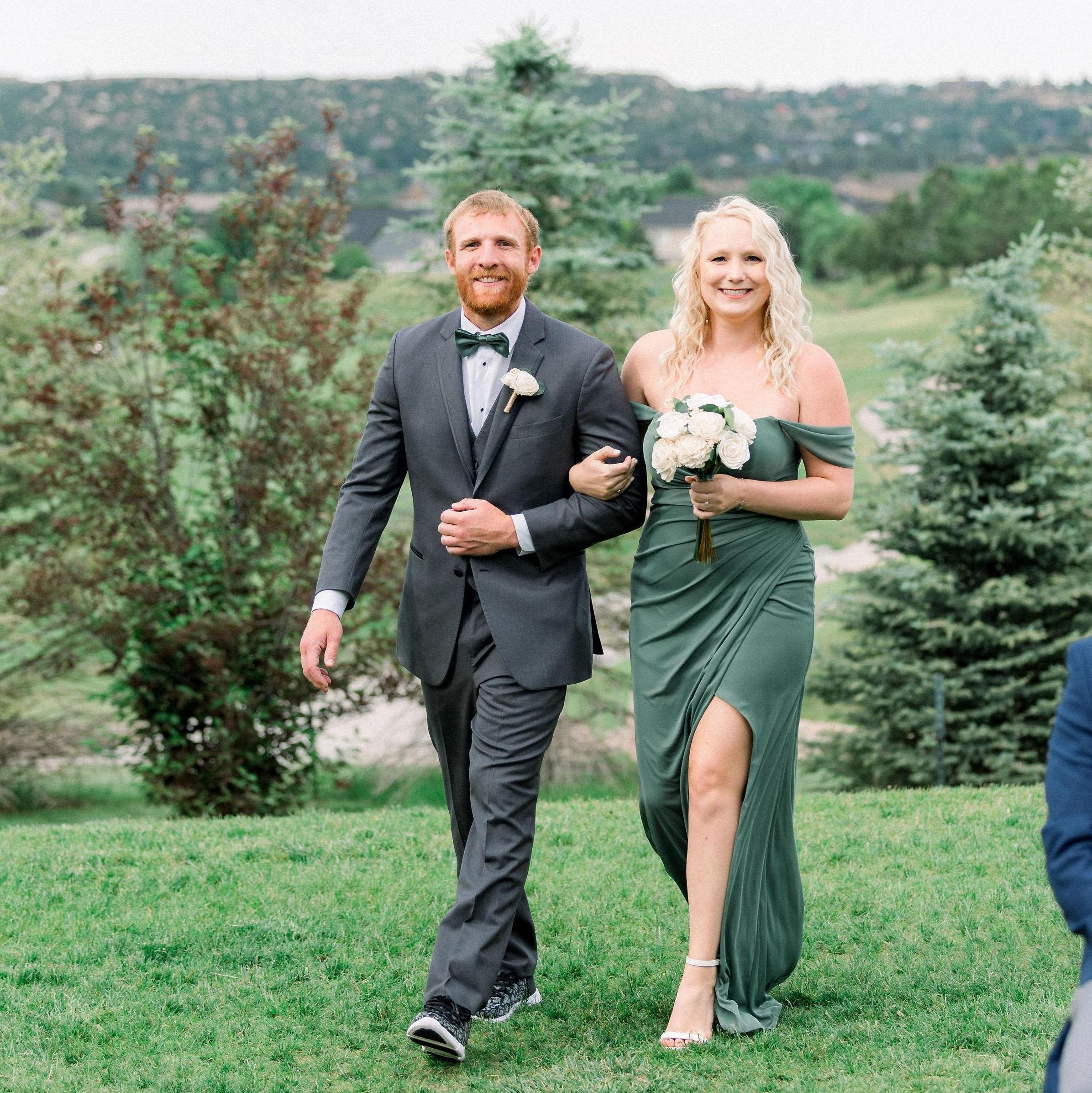 We had the honor of being in Sarah and Jared's wedding, and now they're both in our bridal party!!
