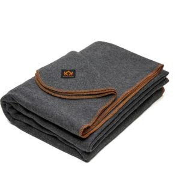 Arcturus Military Wool Blanket - 4.5 lbs (64" x 88") - Military Grey