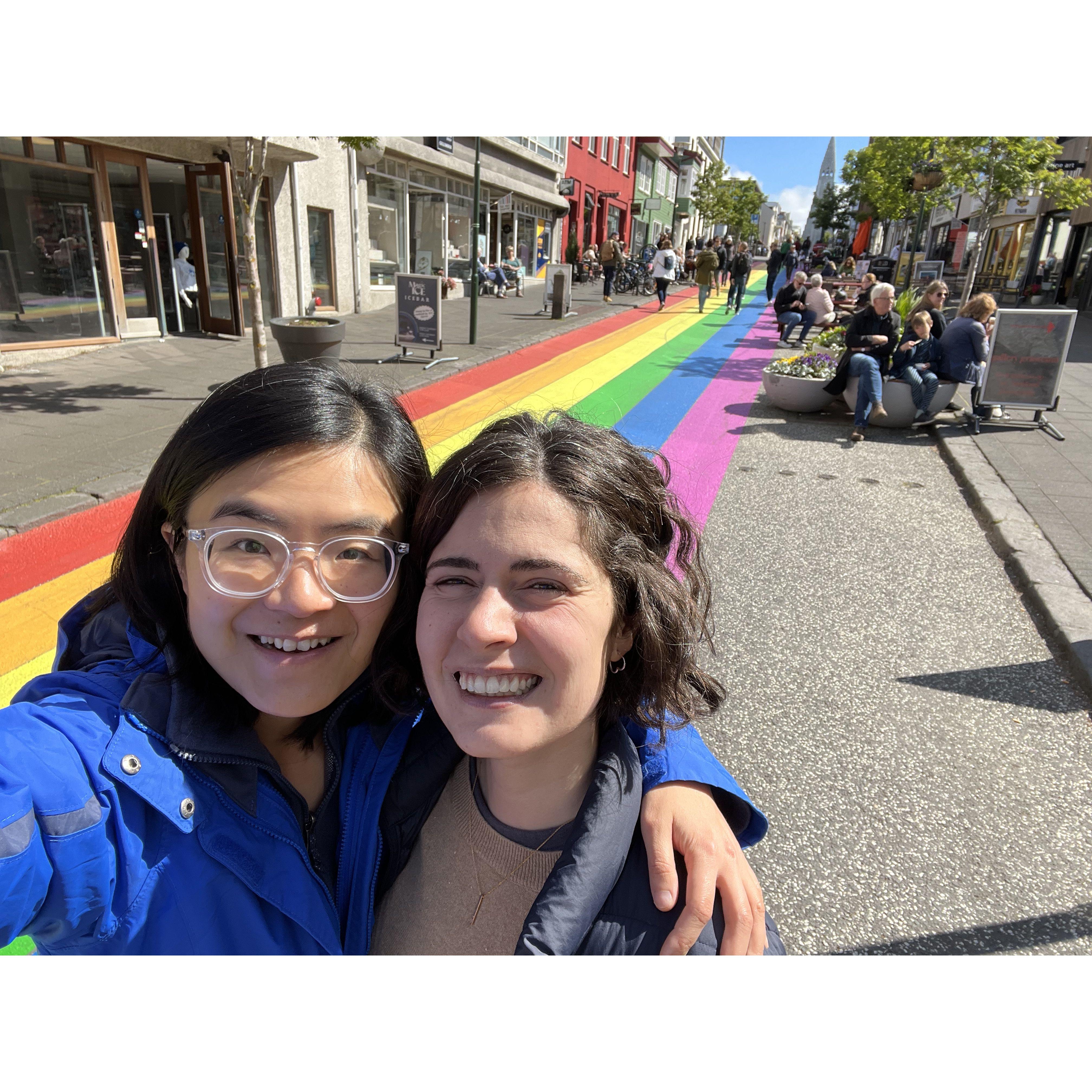 Huan visits Coral at her residency in Reykjavic.