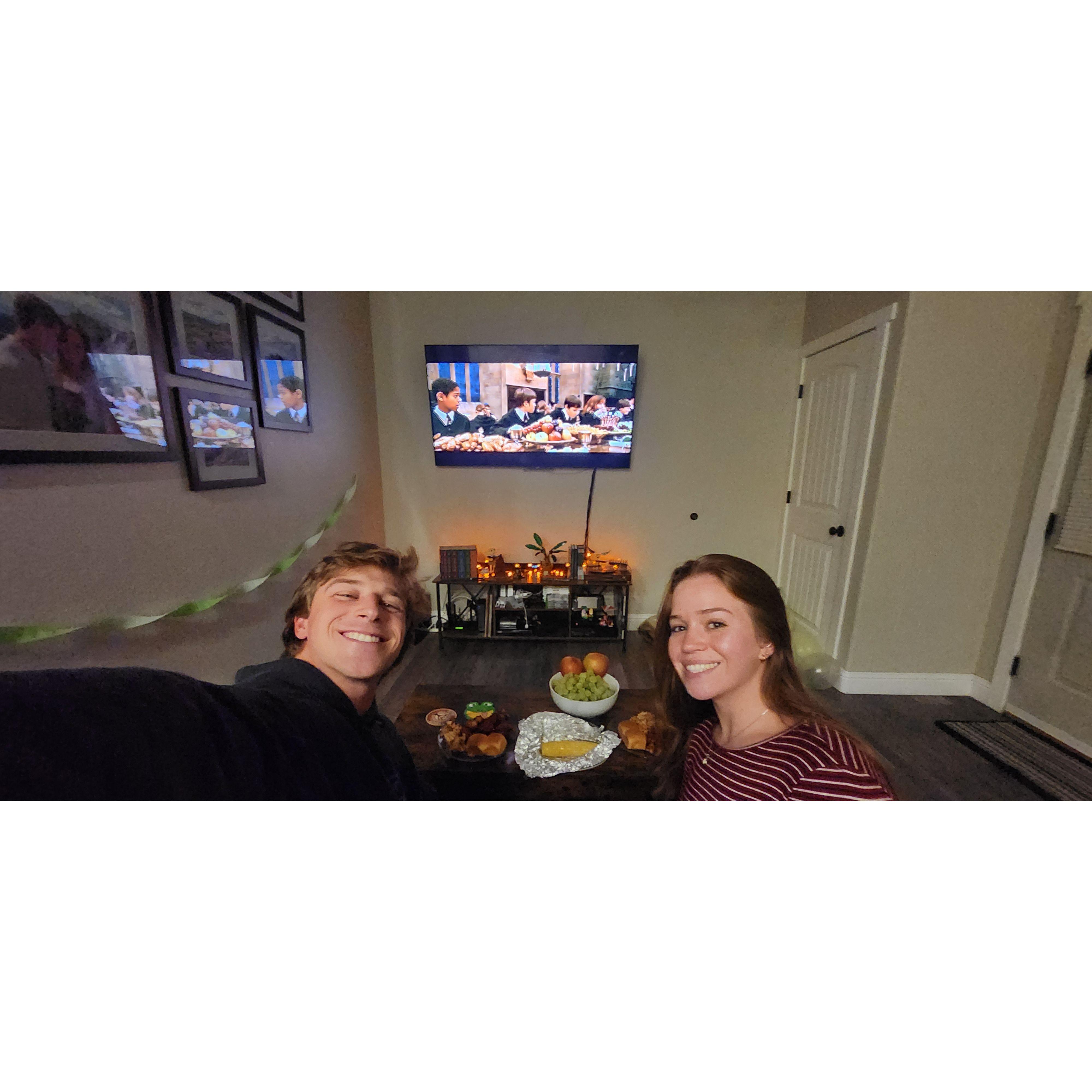 4 Year Anniversary Date: Eat what is on screen Harry Potter edition