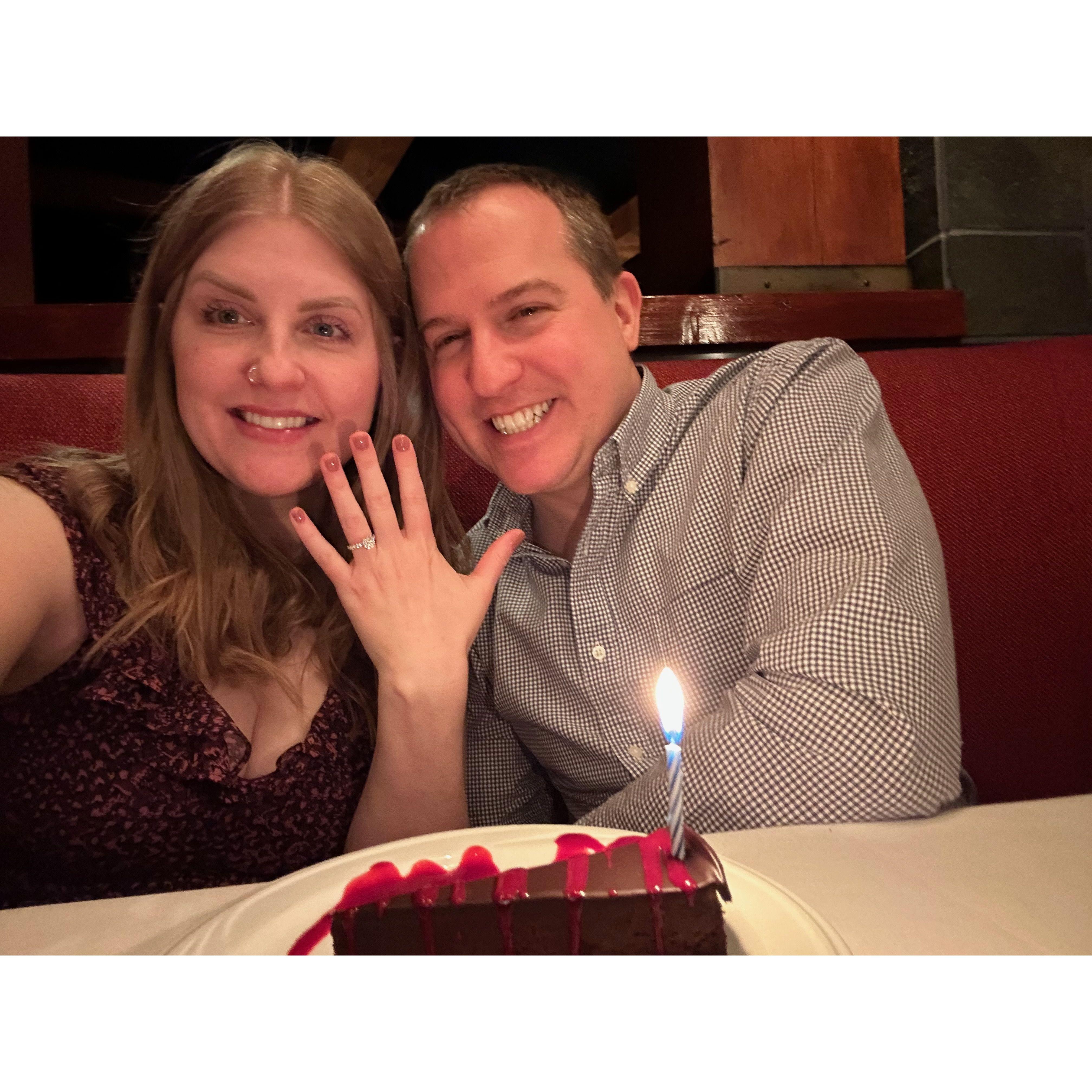 The day we got engaged! 2/25/23