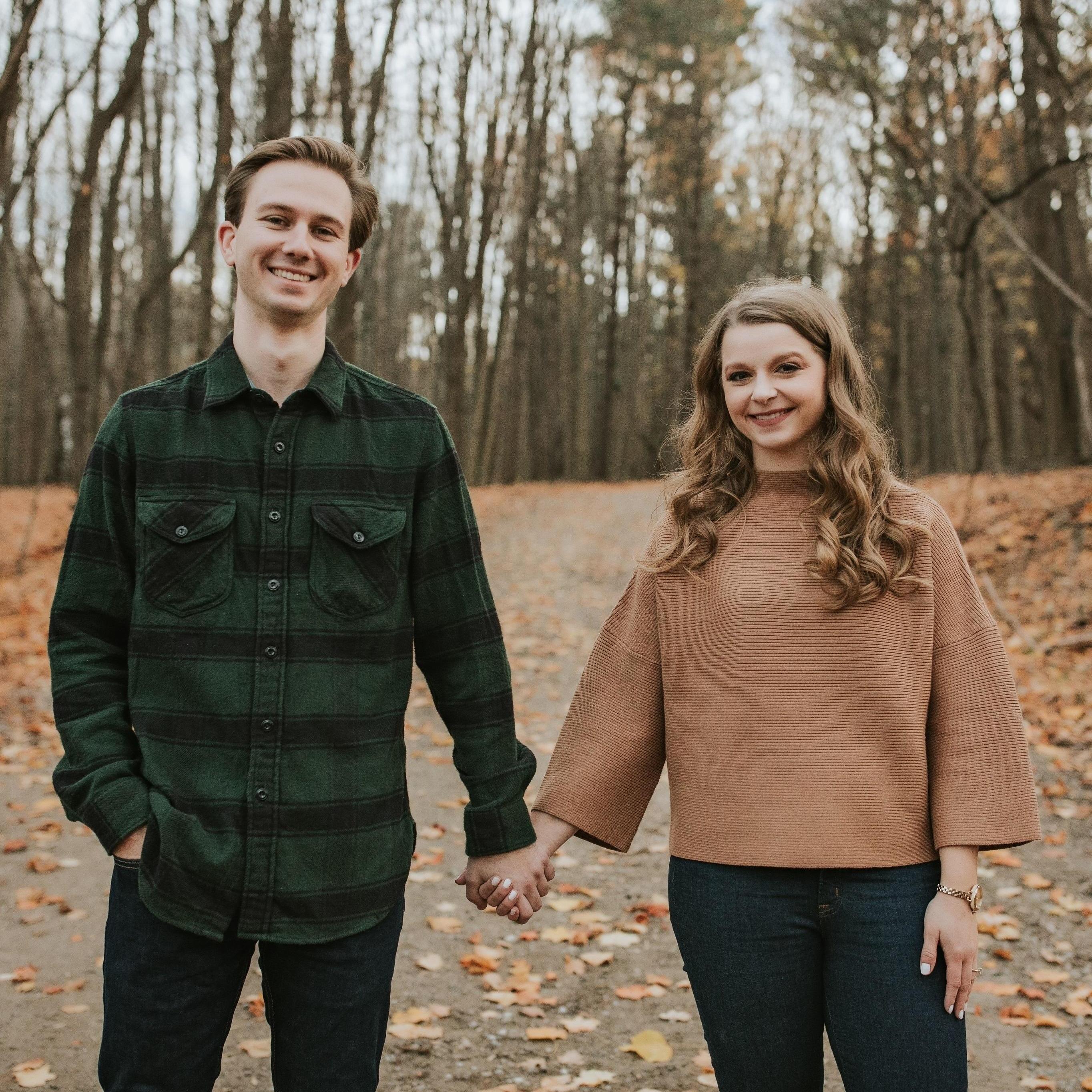 Engagement photos at Maybury State Park - November 2019