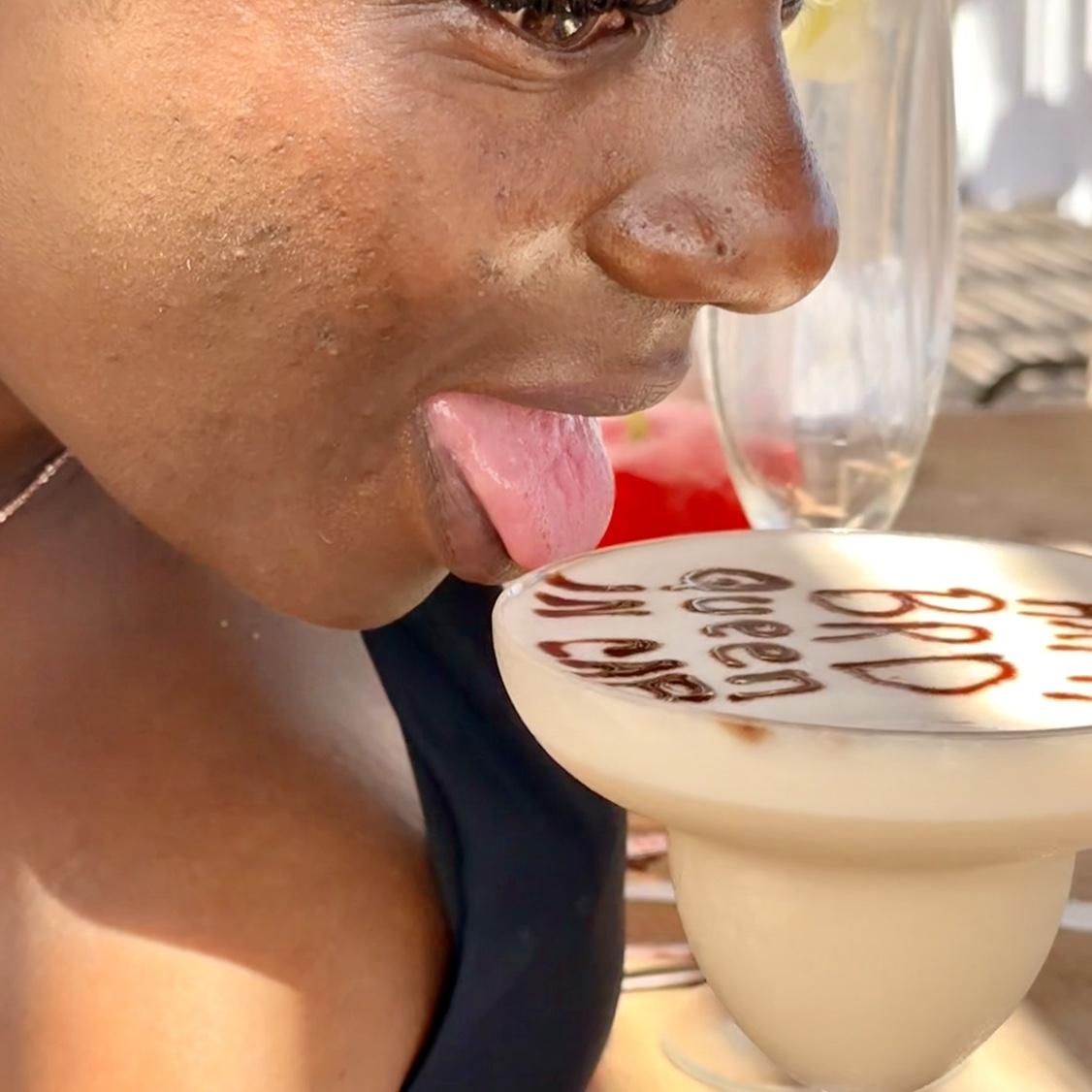 Birthday 2025, Mexico was great. The guy at the bar was the best. He saw us vibing, taking shots, and said. “It’s her birthday?!” I got somTing for uuuu. Secrets Puerto Los Cabos was dope