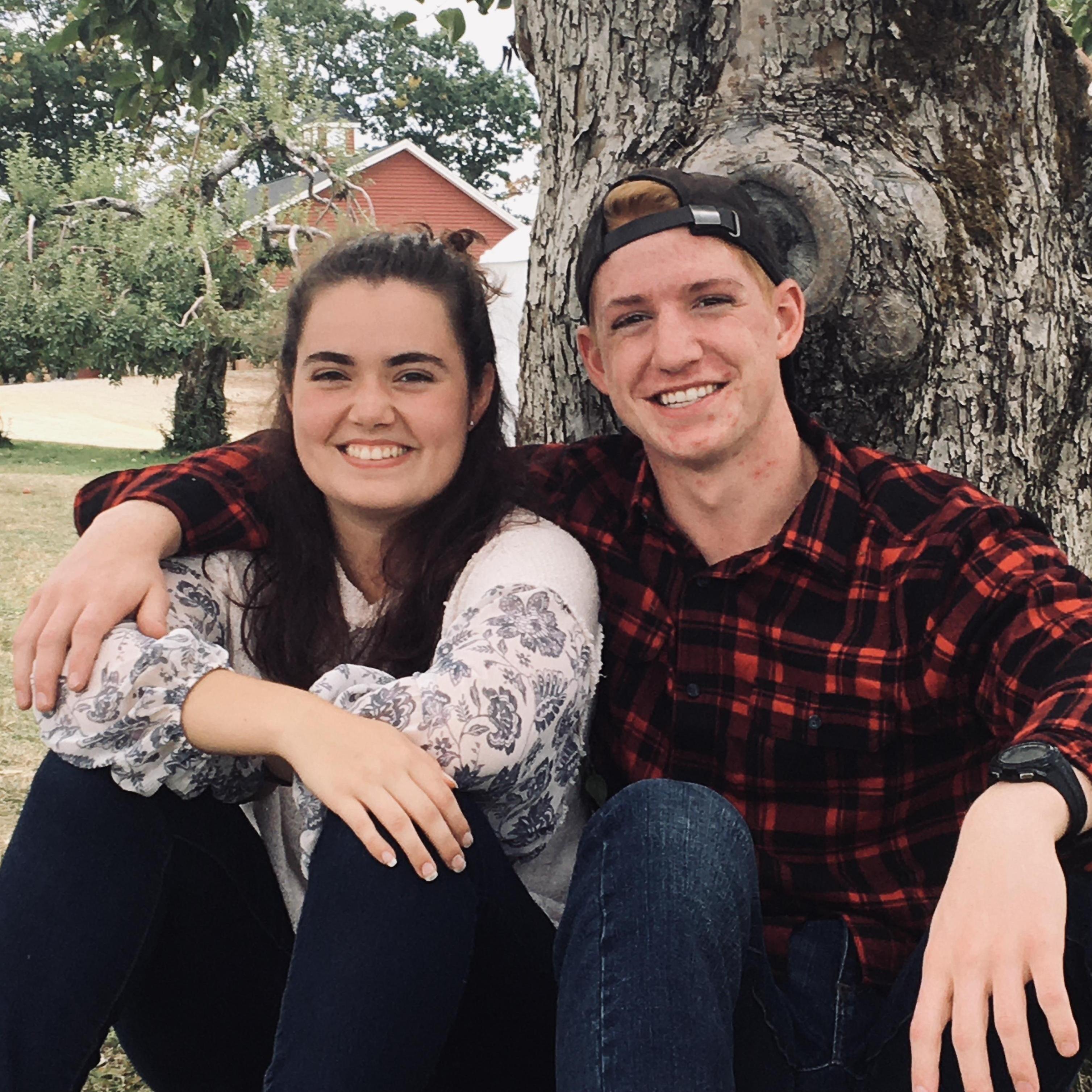 Apple picking day with the Smith family, which ended with a walk through the golf course, our first 'I love you,' and being forced to run from the sprinklers. Yikes! 😂