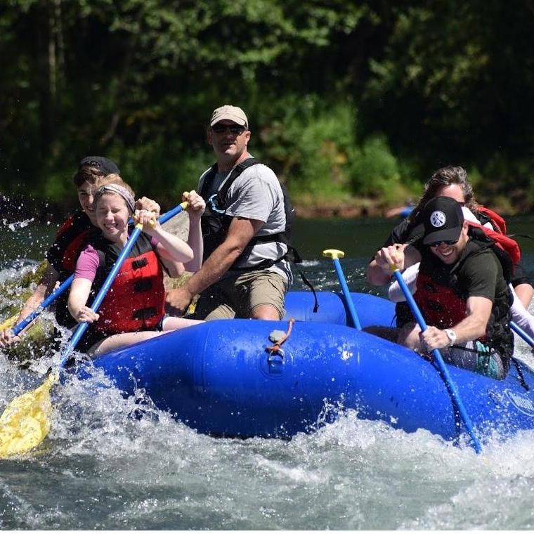 Whitewater rafting on the Clackamas River in Oregon!