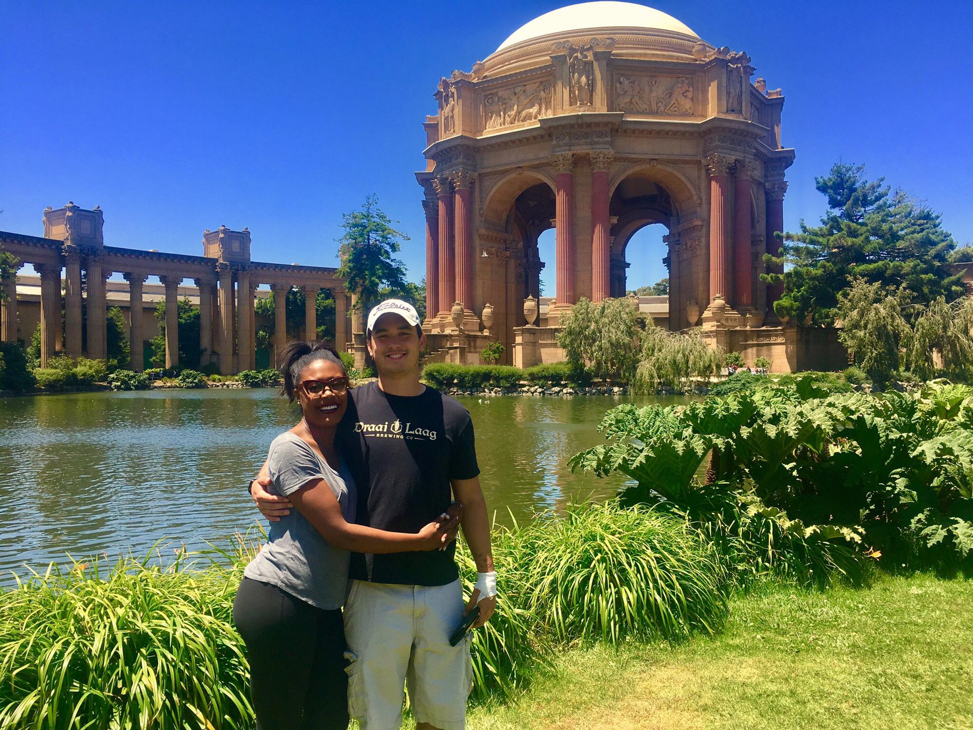 A lovely day in the City of San Francisco visiting the Palace of Fine Arts. 17'