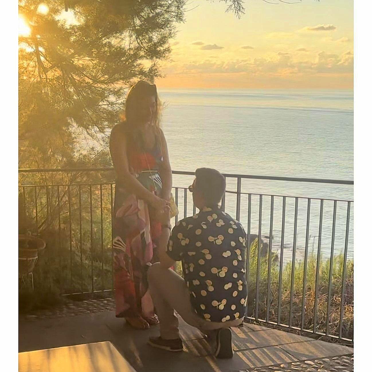 The proposal in Cefalu, Sicily!