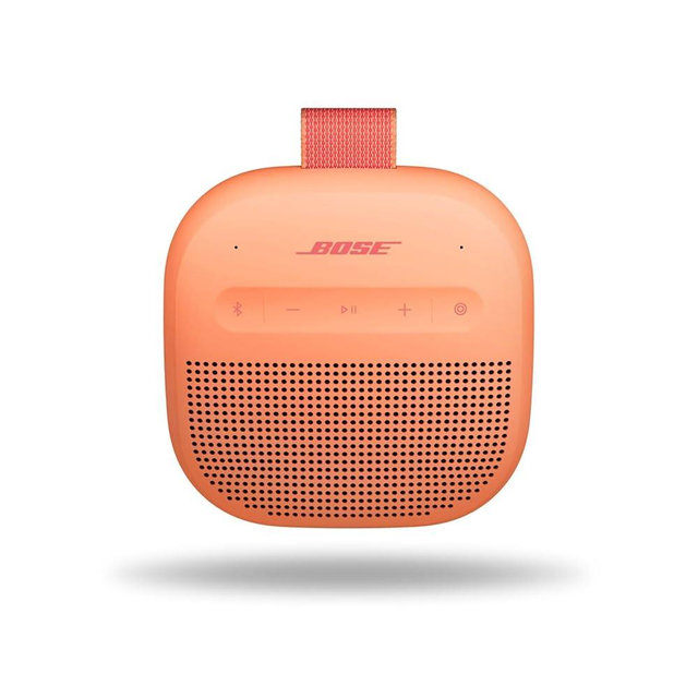 Bose SoundLink Micro Portable Bluetooth Speaker (2nd Gen), Wireless Outdoor Speaker, Up to 12 Hours Battery Life, Waterproof and Dustproof, Sunset Peach - Limited Edition Color