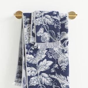 Eugenie Cotton Woven Floral Hand Towel