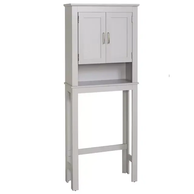 Shaker Style 26.5 in. W x 10.1 in. D x 68 in. H Spacesaver in Dove Gray