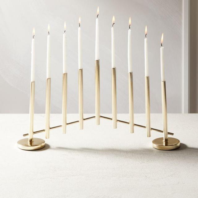 Architectural Menorah Candle Holder