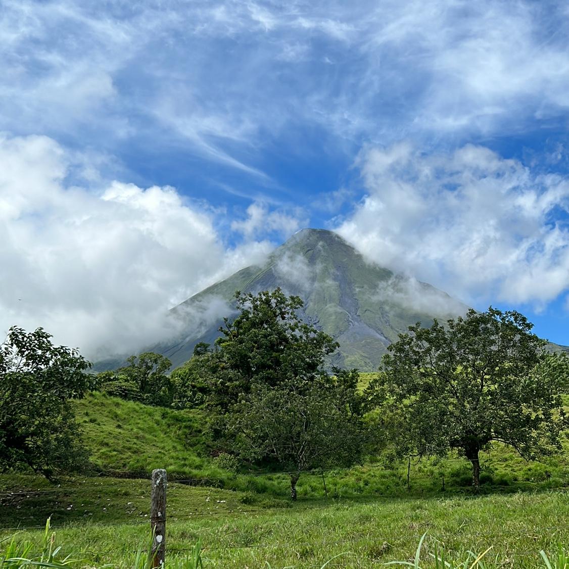There she is!! Arenal Volcano.