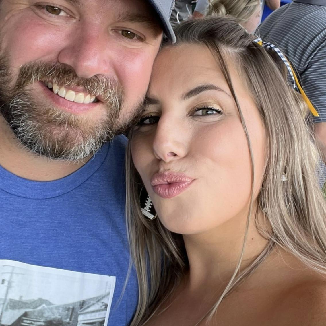 Jarod and I at a WVU Football Game.