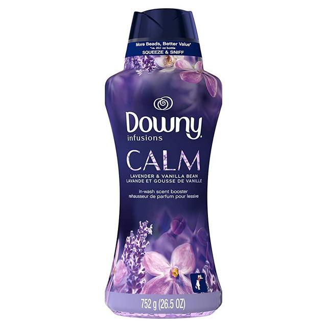Downy Infusions in-wash Scent Booster Beads, Calm, Lavender & Vanilla Bean, 26.5 Ounce