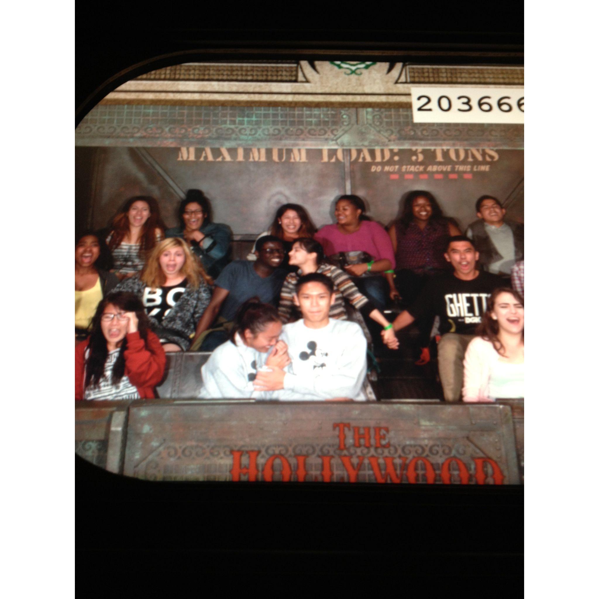 June 7, 2013 - Gradnite! Tyler asked Jaurene to be his girlfriend then forced her to ride Tower of Terror.