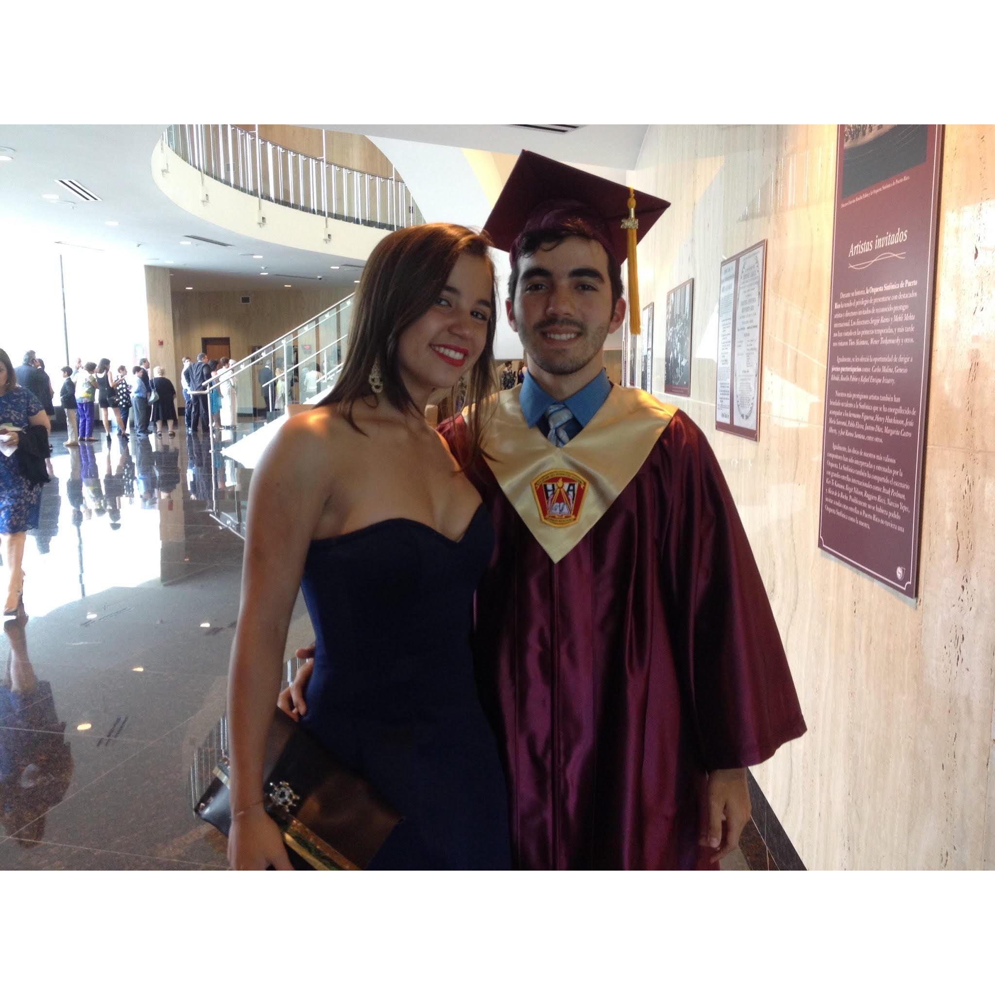 Pepe's high school graduation.