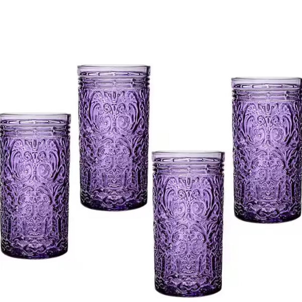Godinger Jax Highball Glasses, Set of 4, 14 oz.